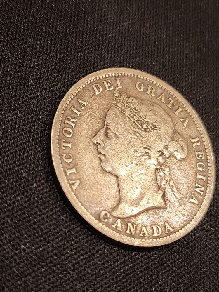 1901 Canada 25 Cents Silver Coin