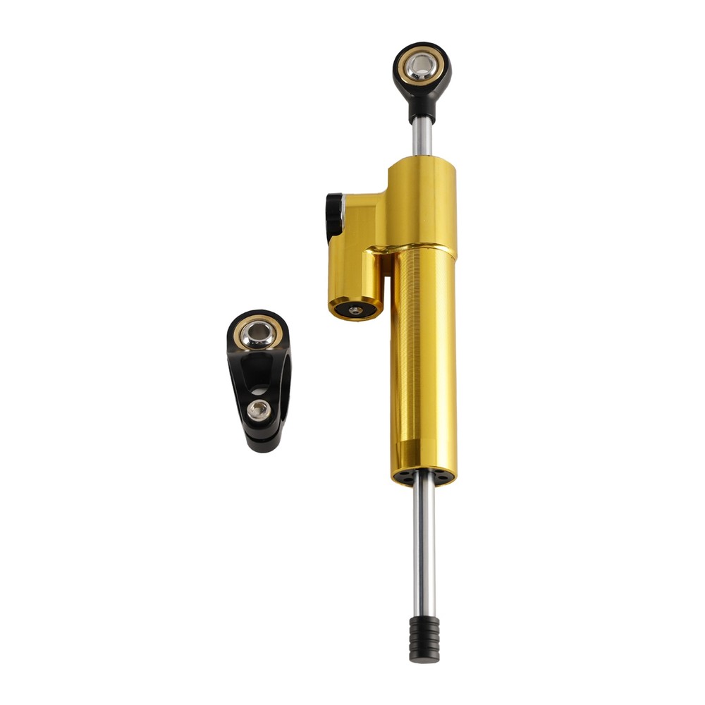 Universal Motorcycle CNC Adjustable Steering Damper Stabilizer Top Gold UE