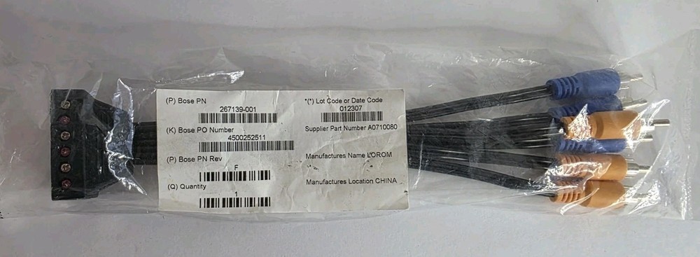 1PC Original-Bose Bare Wire Speaker Adapter RCA