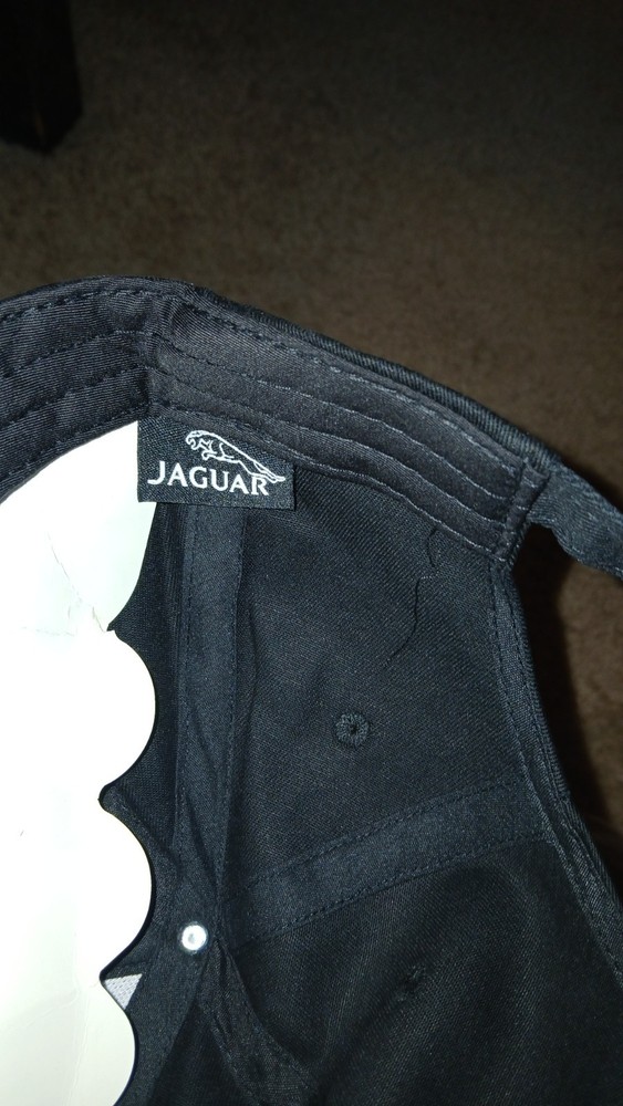 JAGUAR-EMBROIDERED HAT-ADJUSTABLE-NEW-BLACK