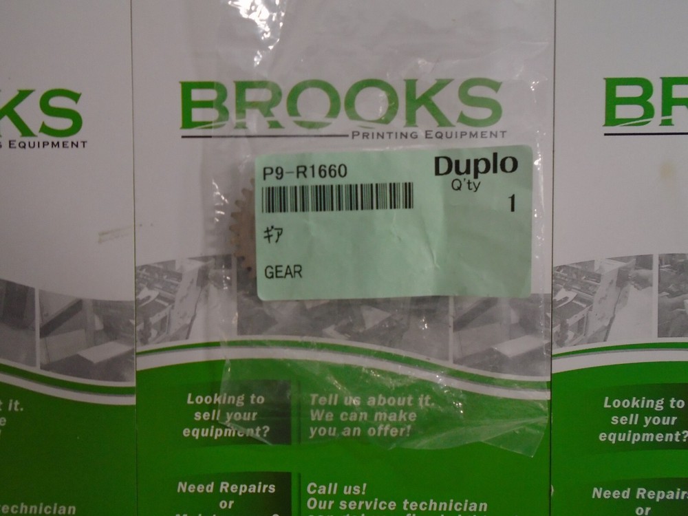 Duplo Gear, Part #P9-R1660