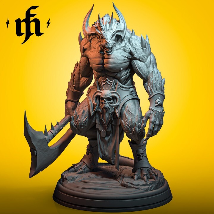 Baal Valak by Midas Forge | D&D | DnD | Miniature | Print on Demand