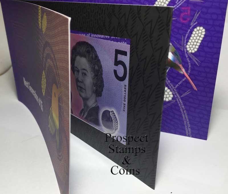 2016 $5 - STEVENS & FRASER -R224- UNC -Australian note in Next Generation Folder