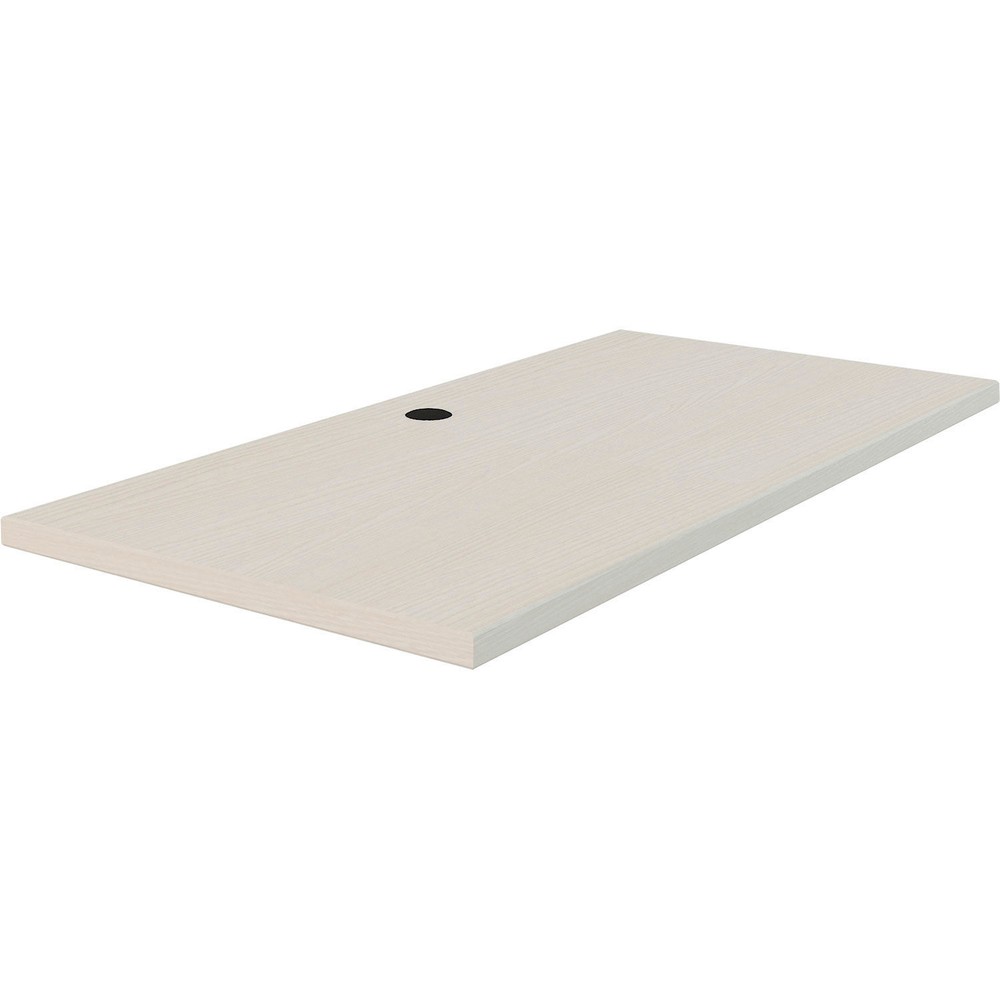 Interion Modular Partition Desktop 48"W x 24"D White Ash