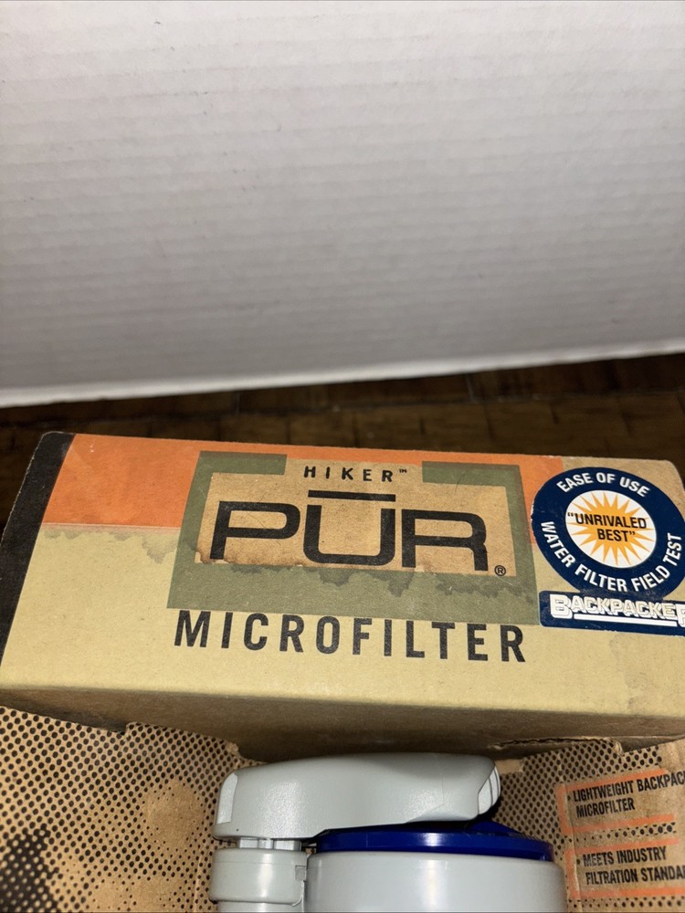 NEW PUR Hiker Microfilter Water Filter Performance Level 2 + Extra Filter Read