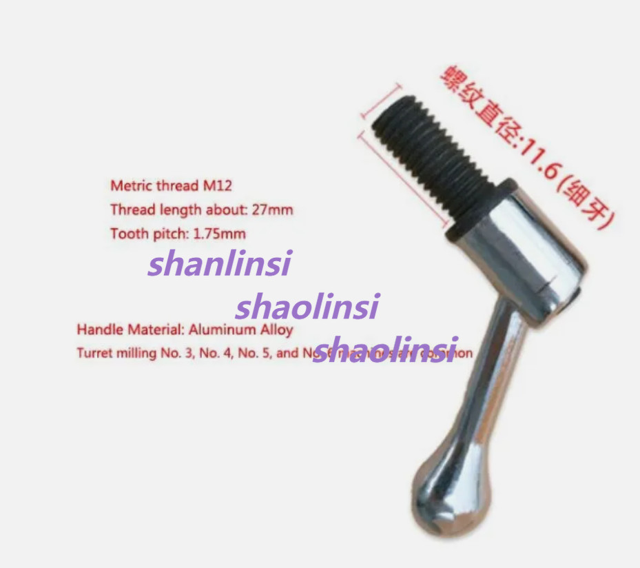 1pc M12 Milling Machine Handle Table Lock Vertical CNC Mill Bolt Handle