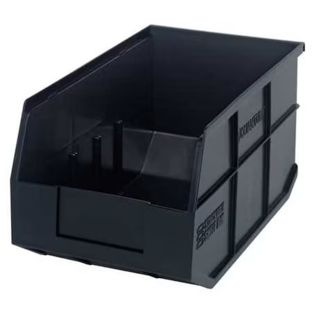 Quantum Storage Systems Ssb443bk Shelf Storage Bin, Polypropylene, Black, 7 In