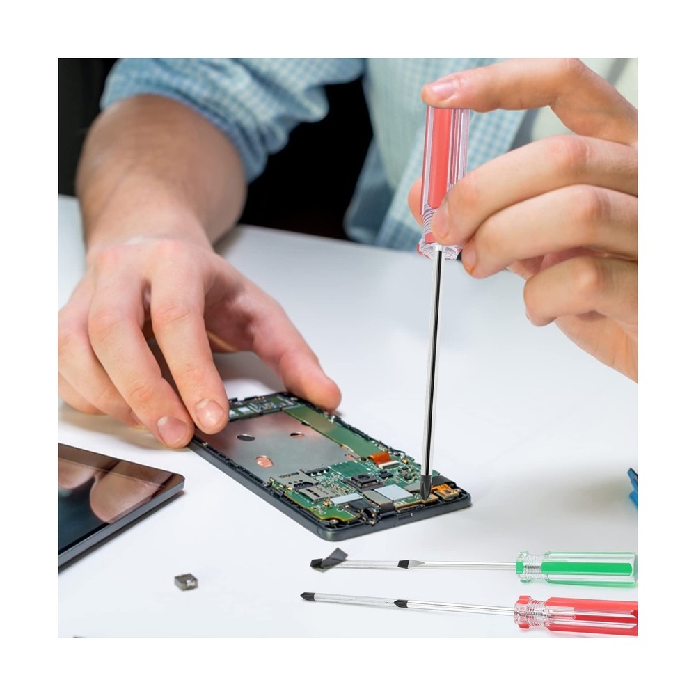 2 PCS Magnetic Screwdriver Set 3" Phillips & Flat Head for Computer