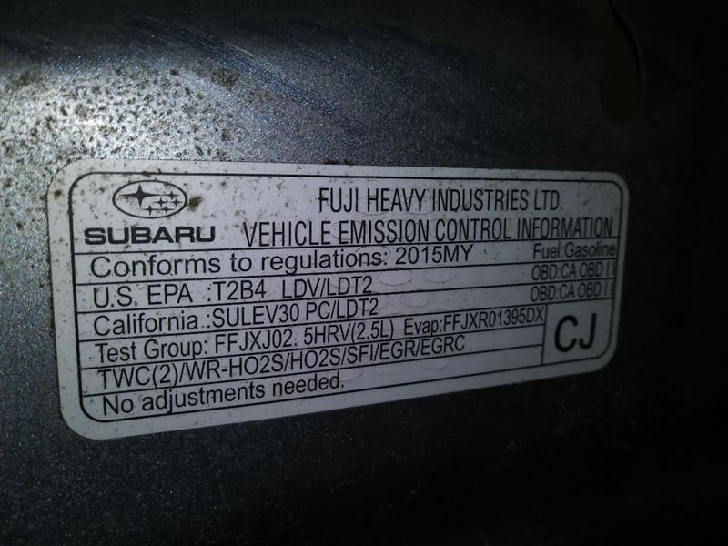 LEGACY 2015 Headrest 309013
