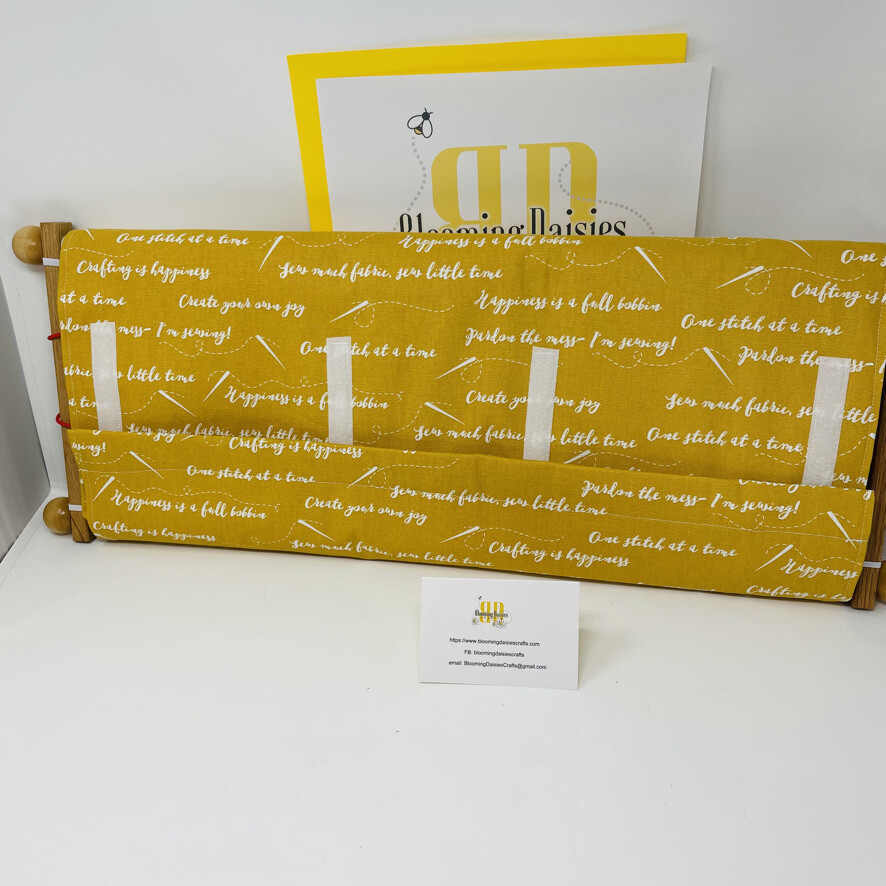 Sewing Words w/Mickey Lining Scroll Dust Cover Frame-Cross Stitch Needlecraft