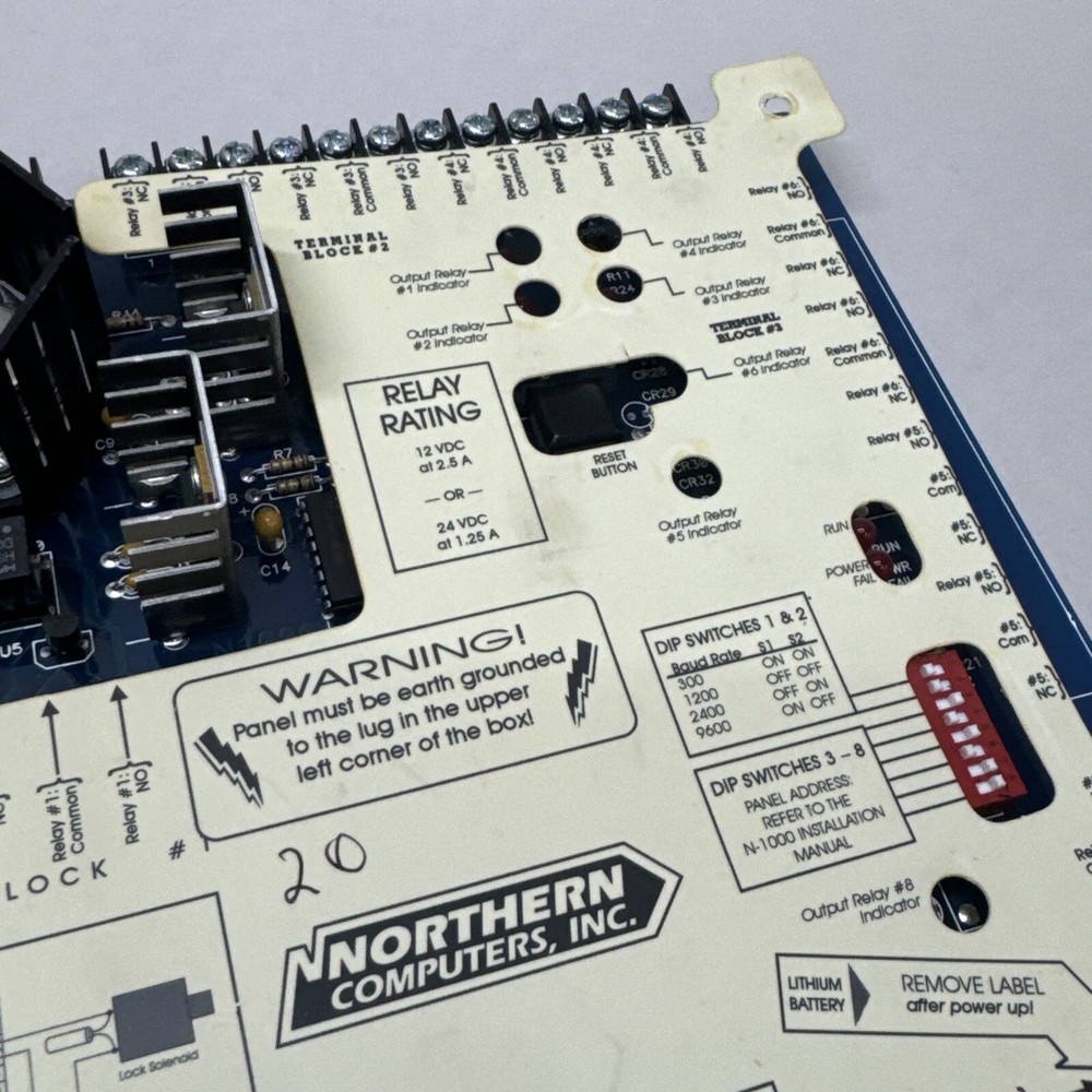 Honeywell Northern Computers N1000II N-1000-II Access Control Panel OEM Panel