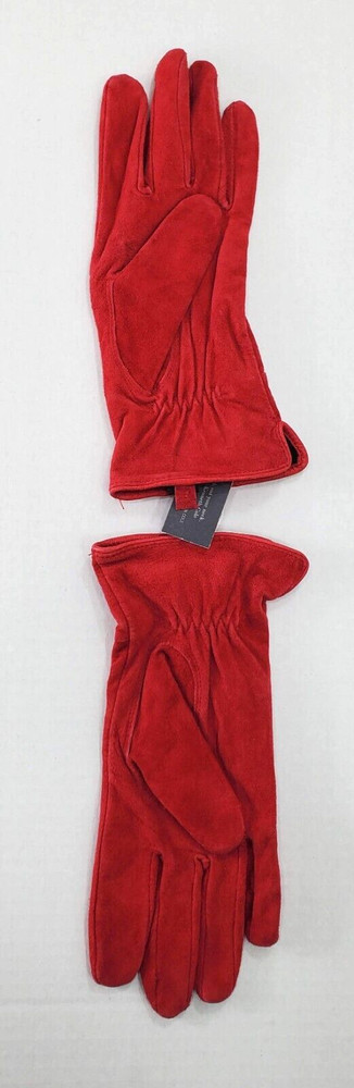 NWT Kenneth Cole Red Suede Gloves - Size M