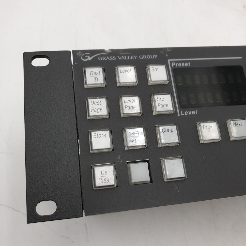 USED Grass Valley Encore/Prelude PMB Control Panel POWER TESTED READ A