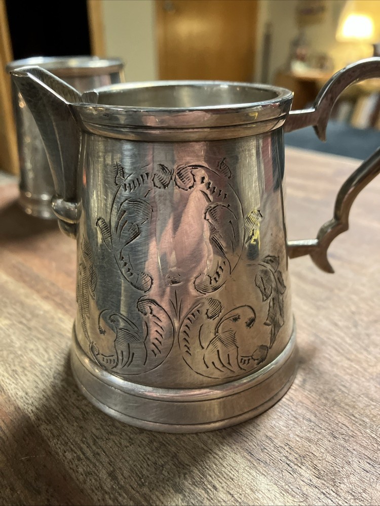 William Adams Silverplate Creamer and Sugar Set