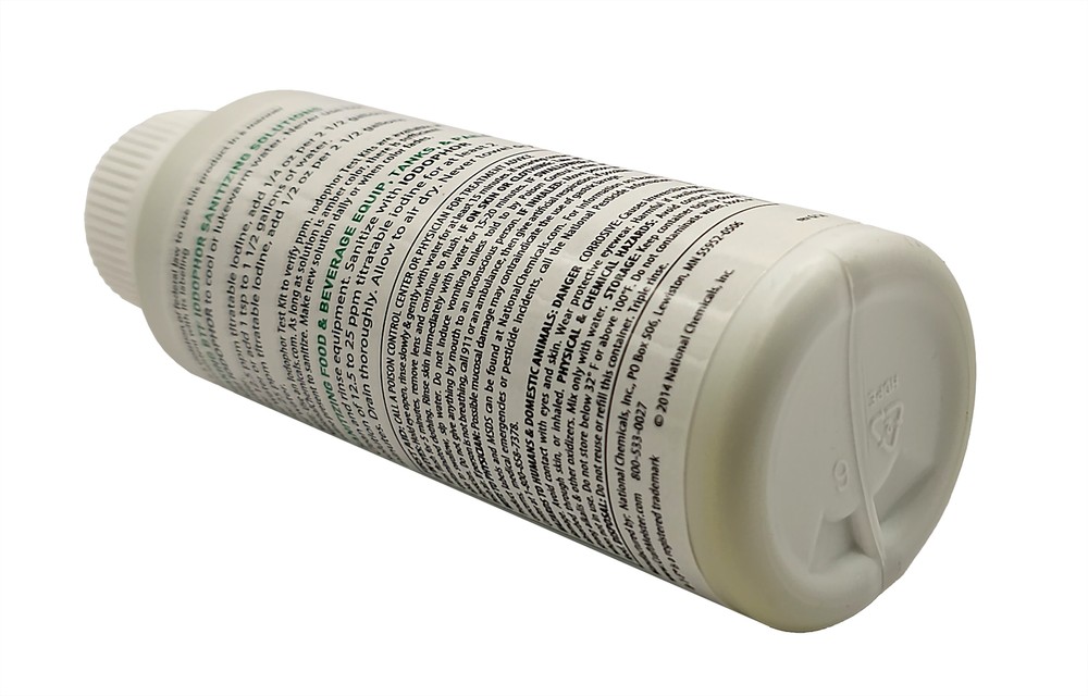 1 X BTF Iodophor Sanitizer - 4 oz.