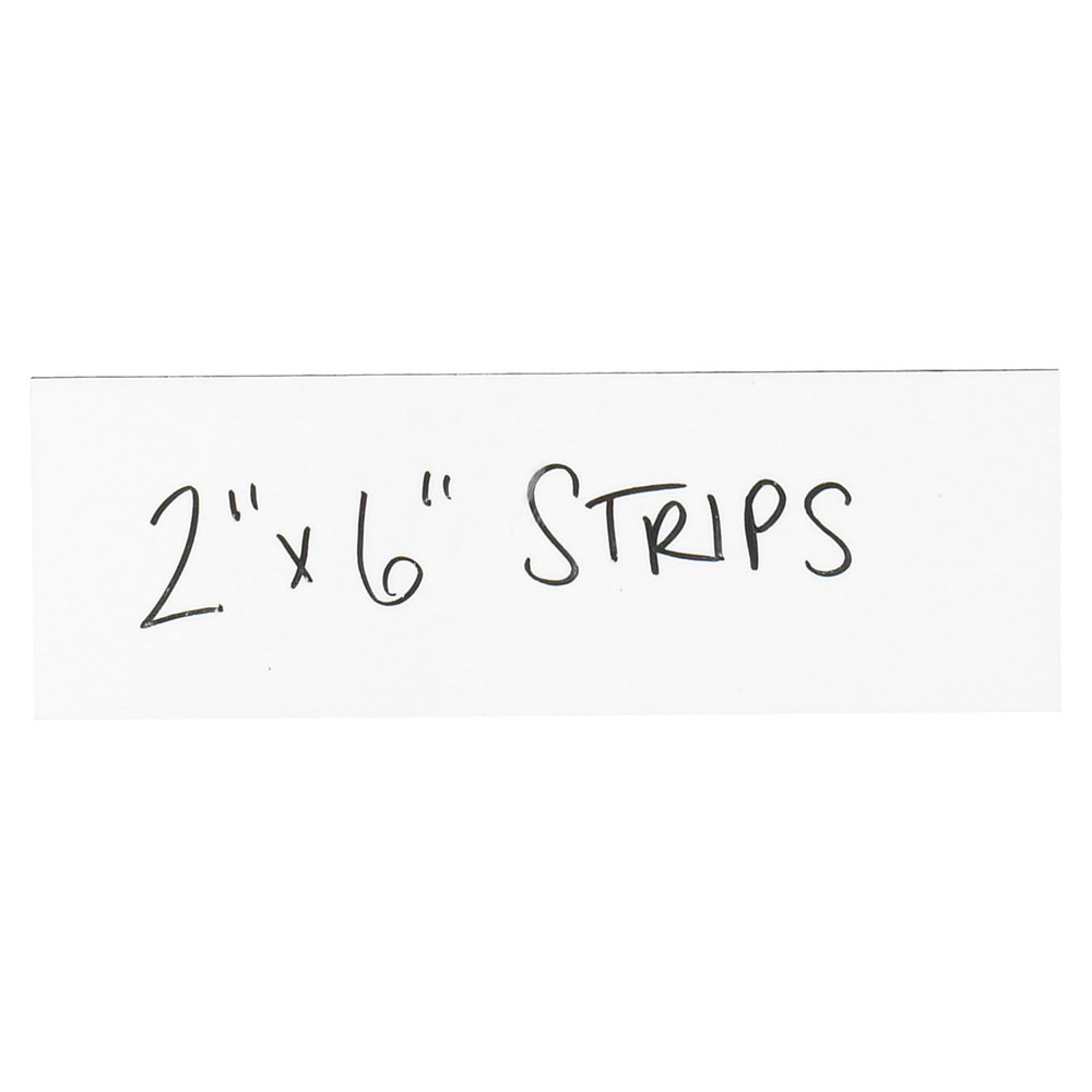 Magnetic Warehouse Labels, 2" x 6", White - 25 Labels per Case