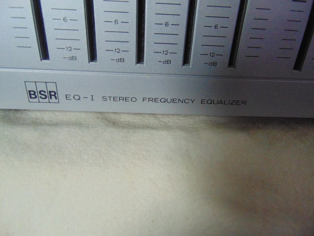 BSR - Model EQ-I - Stereo Frequency Equalizer - With manual and cables tested