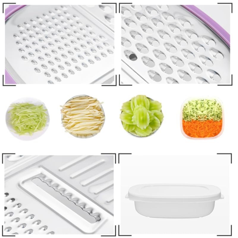 Cheese Grater with Container Box Grater with Handle for Kitchen Storage