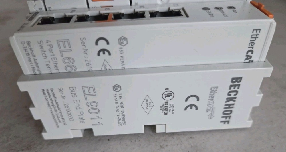 Beckhoff EK1100 With 9 Assorted EtherCAT Terminals