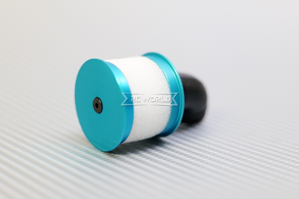 RC 1/10 Nitro Engine AIR FILTER Intake Metal/Rubber -SILVER-