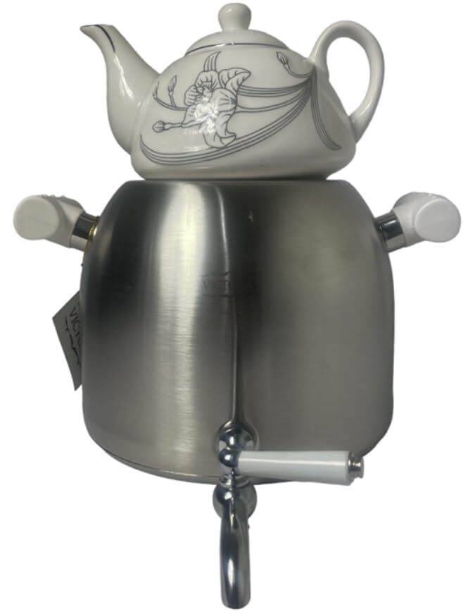 7 Liter Modern Large Classic Samovar Tea Maker Water Kettle Heavy Thick Stain...