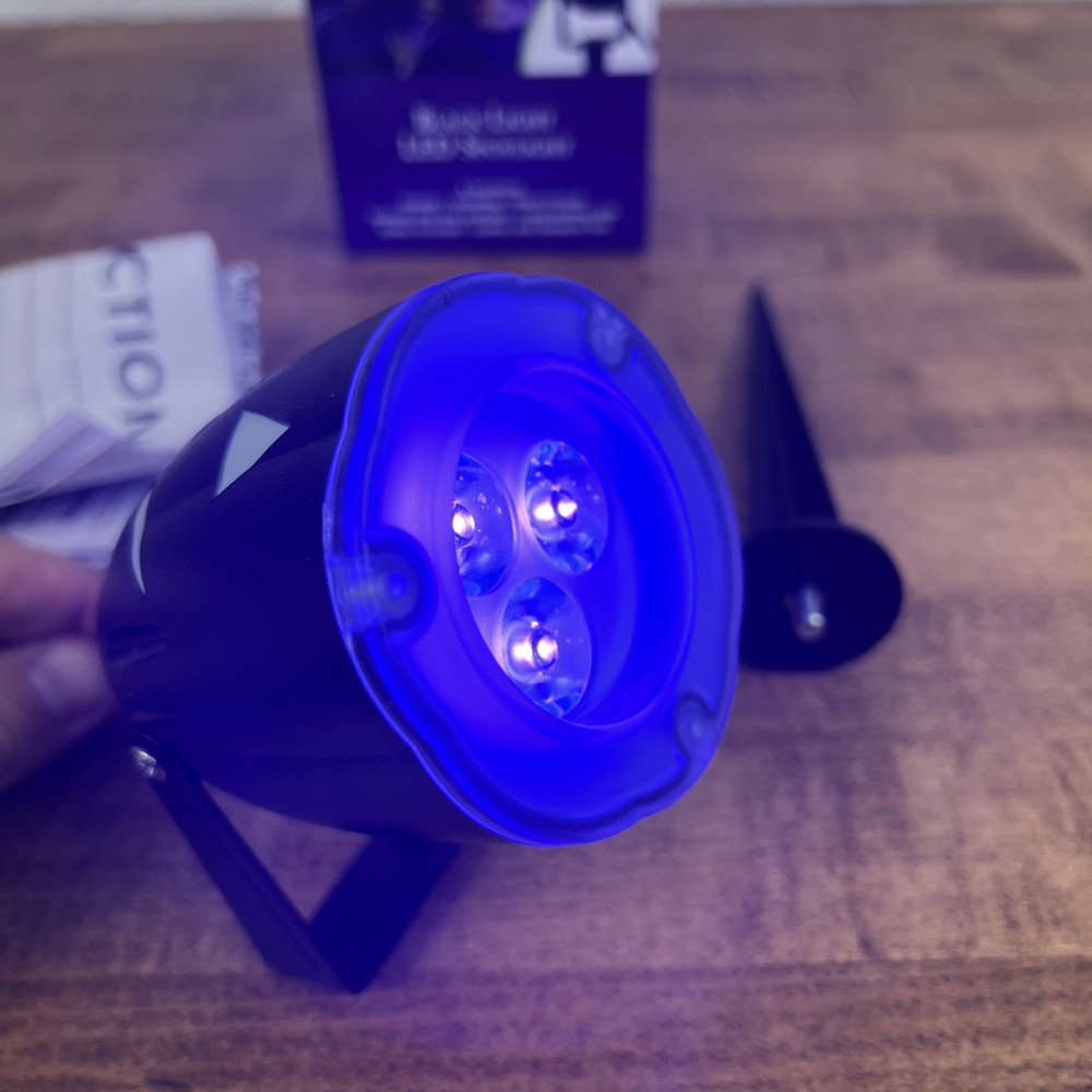 Black Light LED Spotlight Spirit Halloween 3 Function With Box