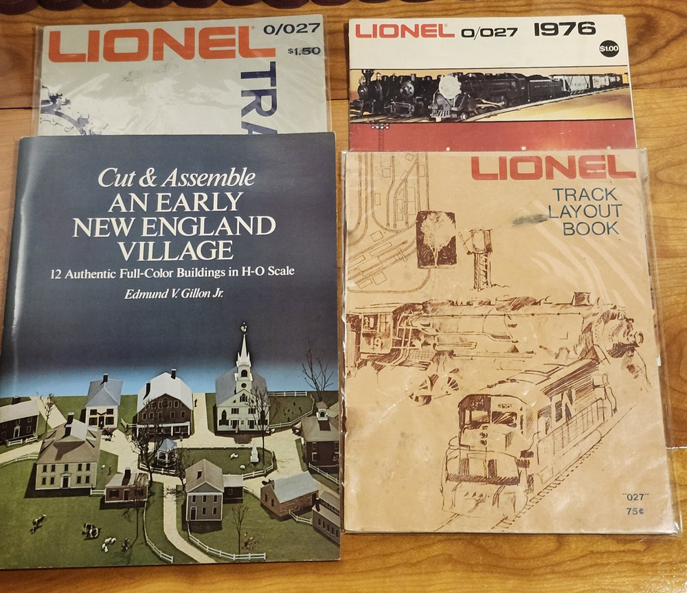 LIONEL Catalogs, Track Layout & HO Building Cut and Assemble Book