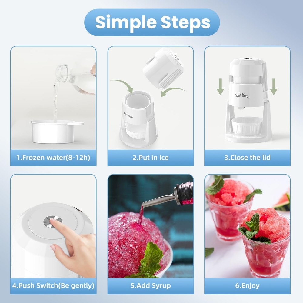 High-Quality Shaved Ice Machine - Create Refreshing Snow Cones Effortlessly