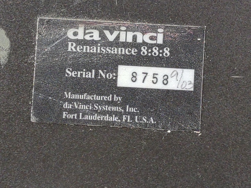 DAVINCI CONTROL PANEL BROADCAST EQUIPMENT --- NO POWER SUPPLY