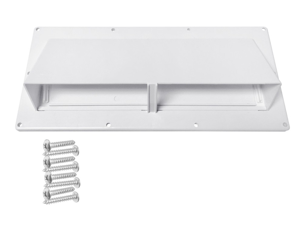 Mobile Home - RV Exterior Sidewall Range Hood Vent with Damper - White - Camp'N