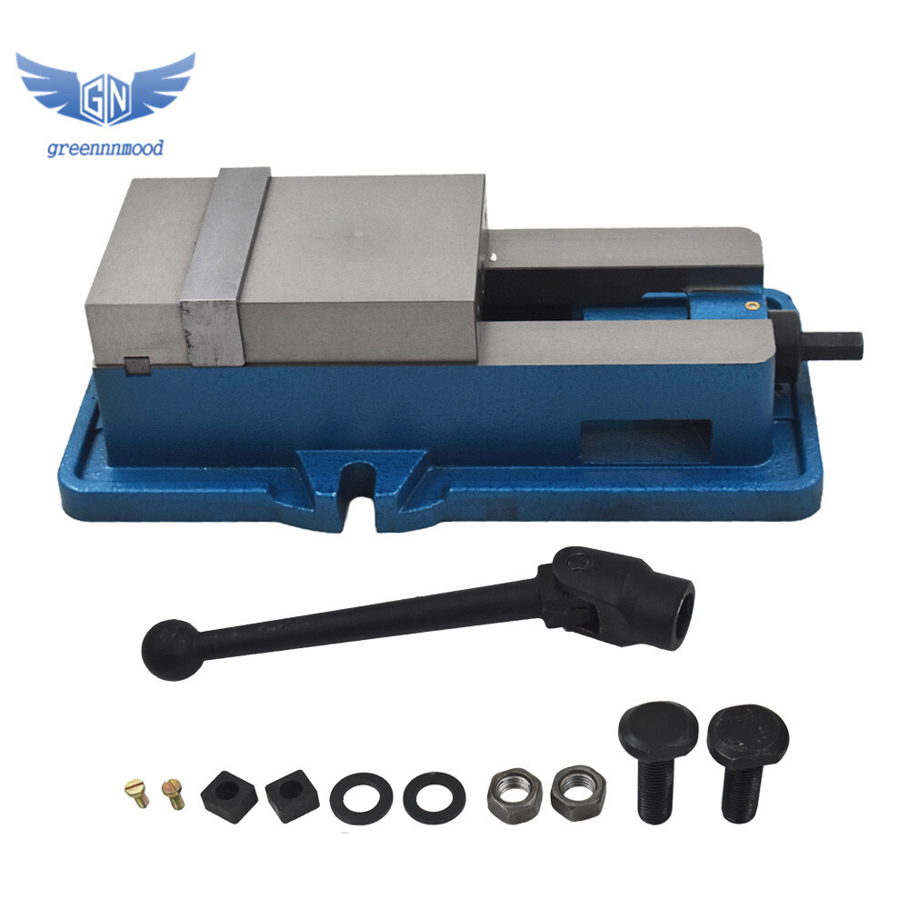 4" Lockdown CNC Milling Machine Vise Clamping Vice Precision Without Base