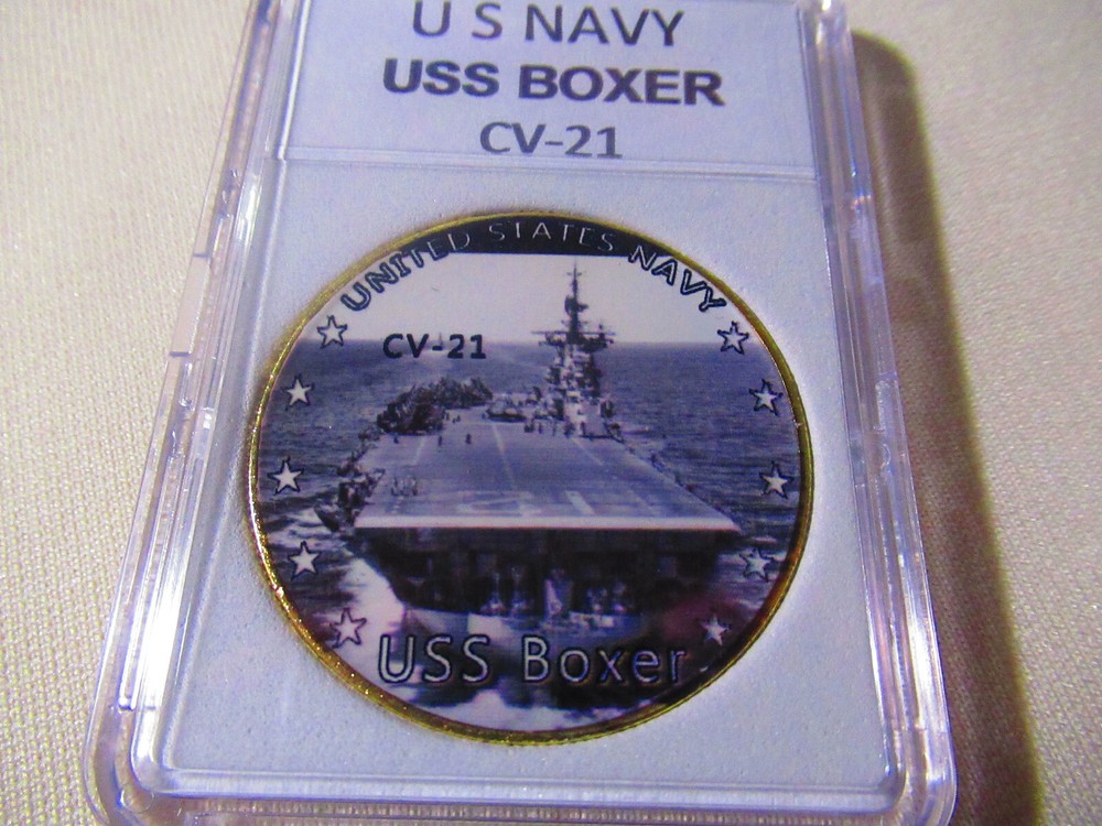 US NAVY - USS BOXER CV-21 Challenge Coin