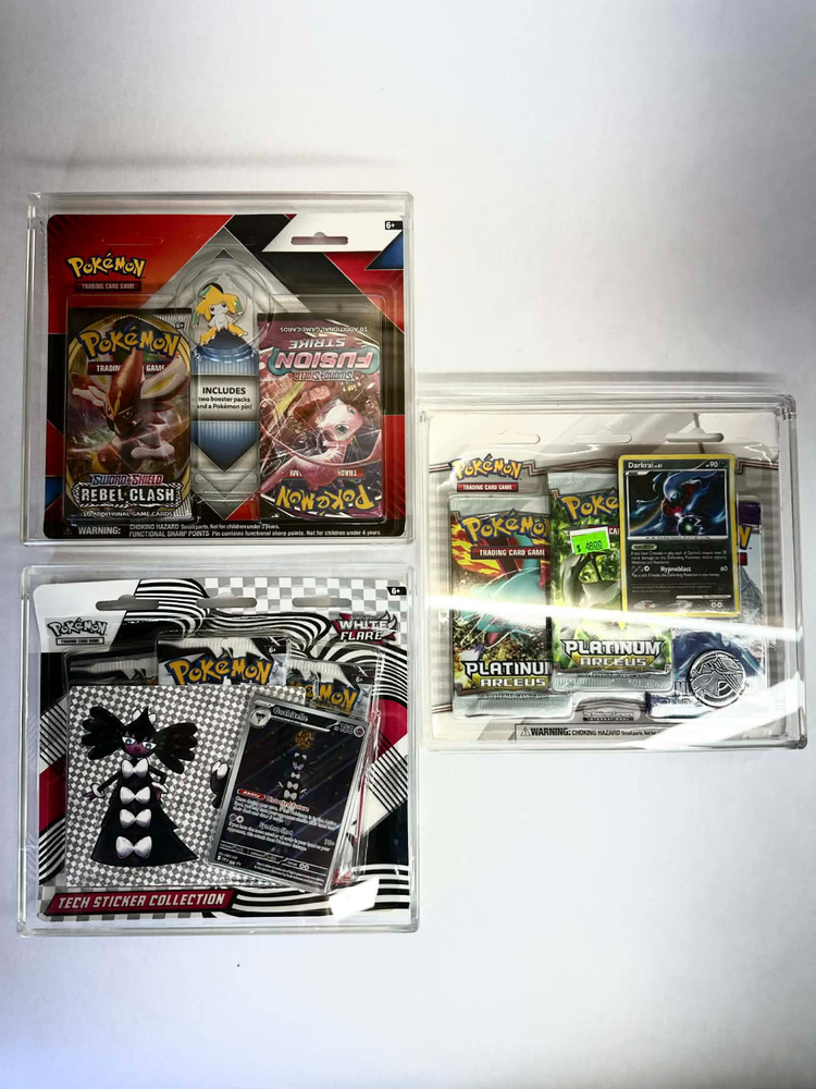 PREORDER - Pokémon 3 Pack Case (Thick/Deep/Pin Variant) – Acrylic Display