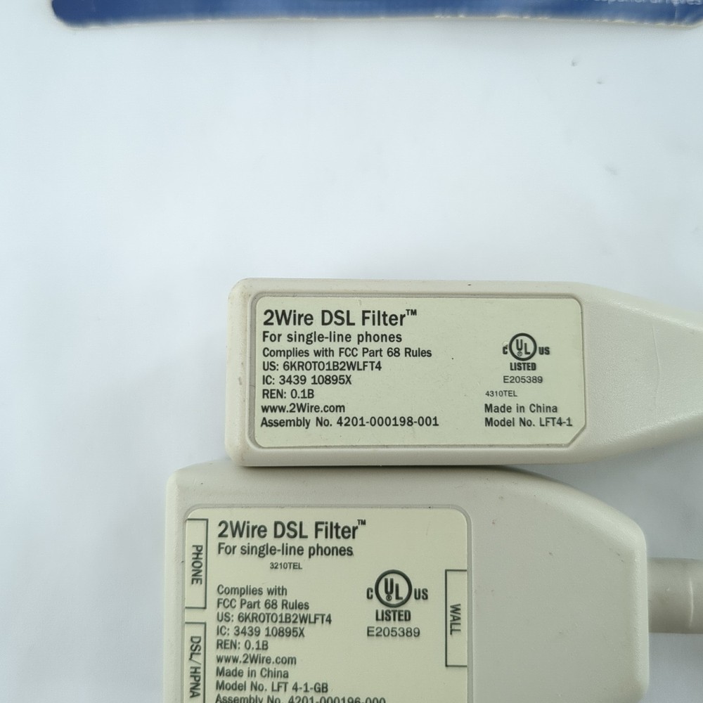 DSL Filter Bundle Pace & Network Coupler: (2) LFT 4-1 & (1) LFT 4-1-GB & RJ45