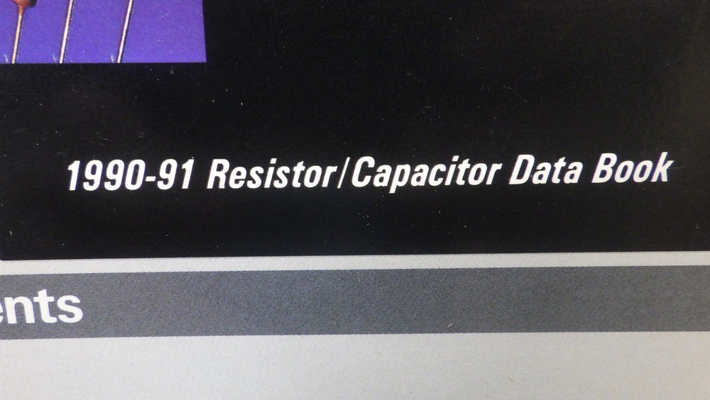 Vintage Electronics Philips 1990-1991 Resistor-Capacitor catalog Data Book