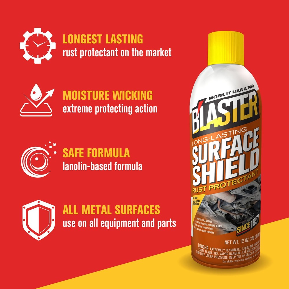 Blaster Surface Shield Complete Corrosion Protection for Long Lasting 12 oz