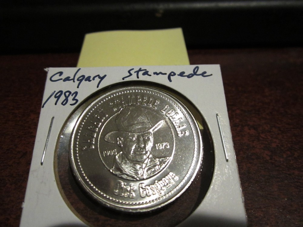 1983 - Calgary Stampede - Boot - Commemorative - Canada Trade Dollar / Token