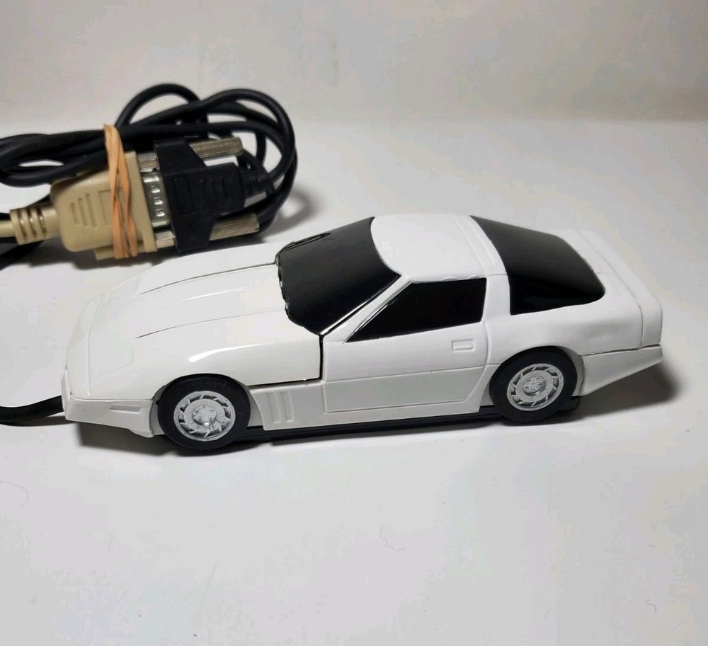 Corvette Motor Mouse White Motor Mouse Trackball Wired Computer Mouse