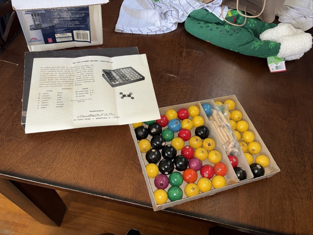 Molecular Model - Hamilton Bell - #1210 - Vintage 50’s 60’s – Space Age Science