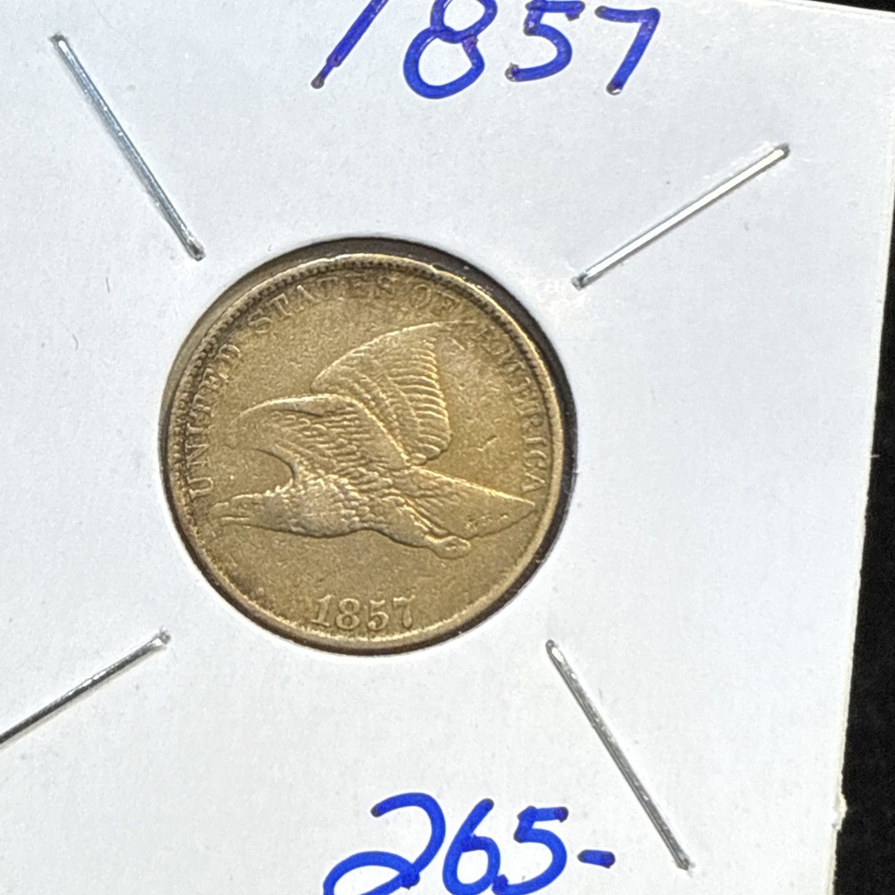 1857 Flying Eagle Cent Sharp Details Very Nice