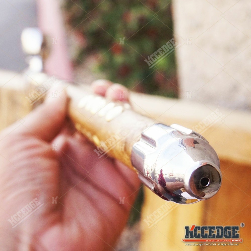 19" NATIVE AMERICAN PEACE PIPE HATCHET TOMAHAWK Replica w/ Functional Pipe