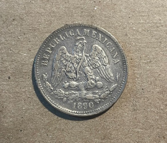 Mexico - 1890 PiR Silver 25 Centavos - Nice Coin