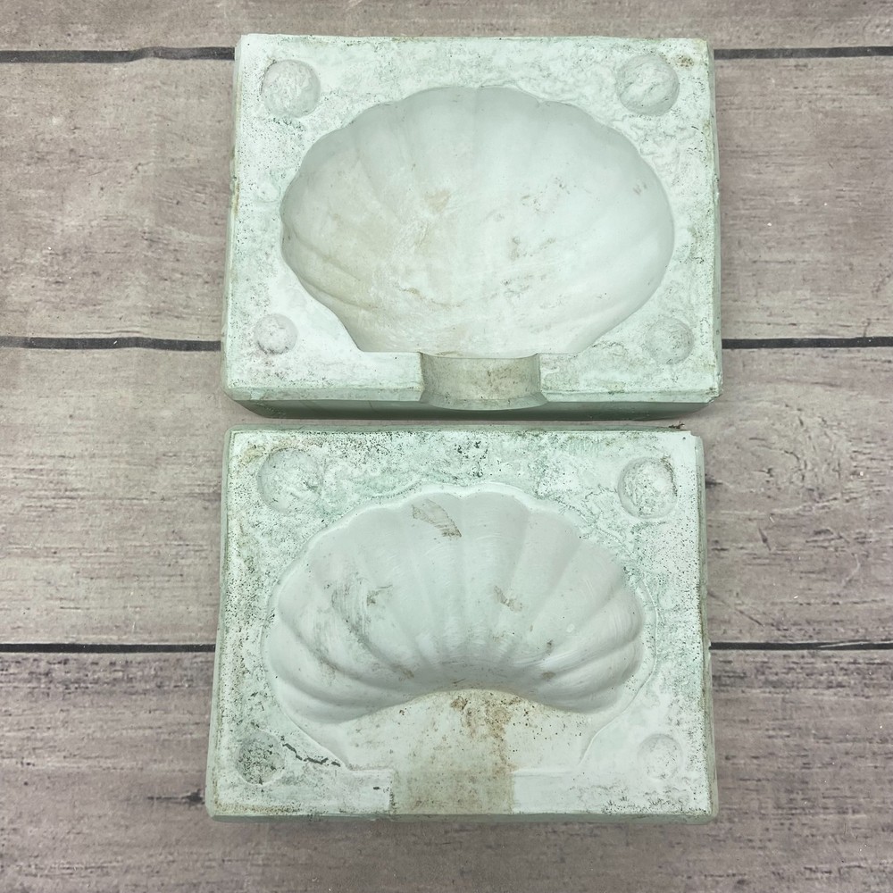 Bell Ceramic Casting Mold Shell-Shaped Birdbath #315