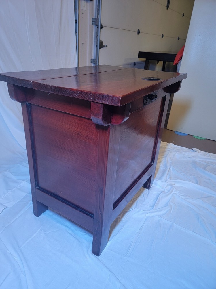 Antique Korean Storage Chest Asian Rice Bin