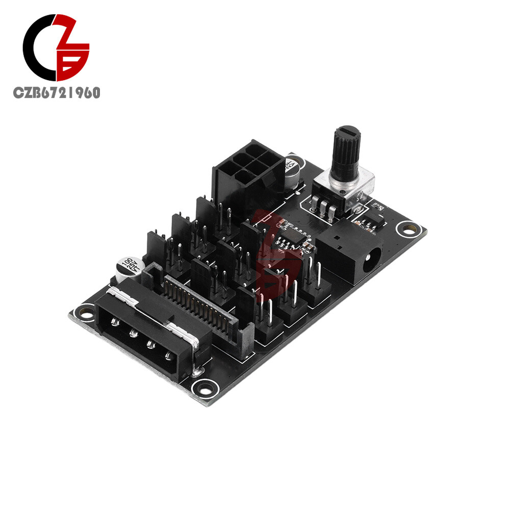 Computer Chassis PWM Violent Fan Speed Controller 9-Channel Fan Hub Controller