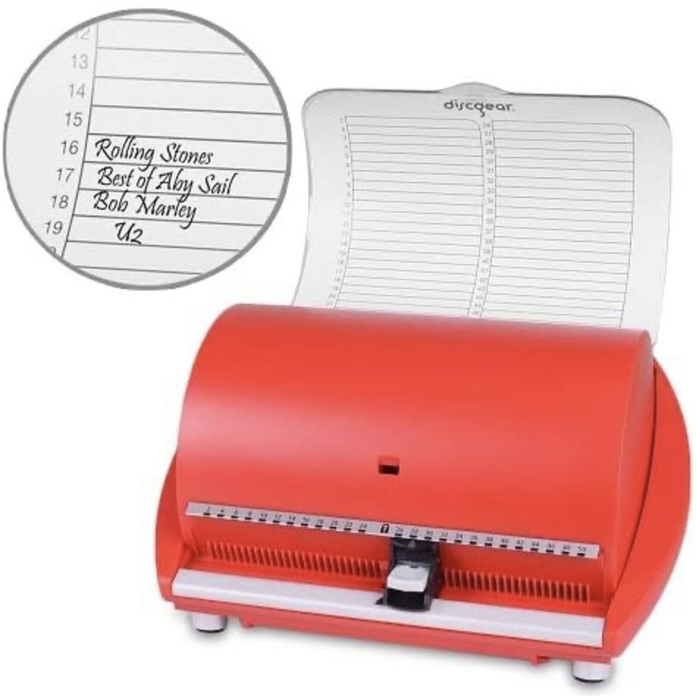 Discgear Selector 50FX 50-Disc CD Case w/Title Sheet (Red) “”
