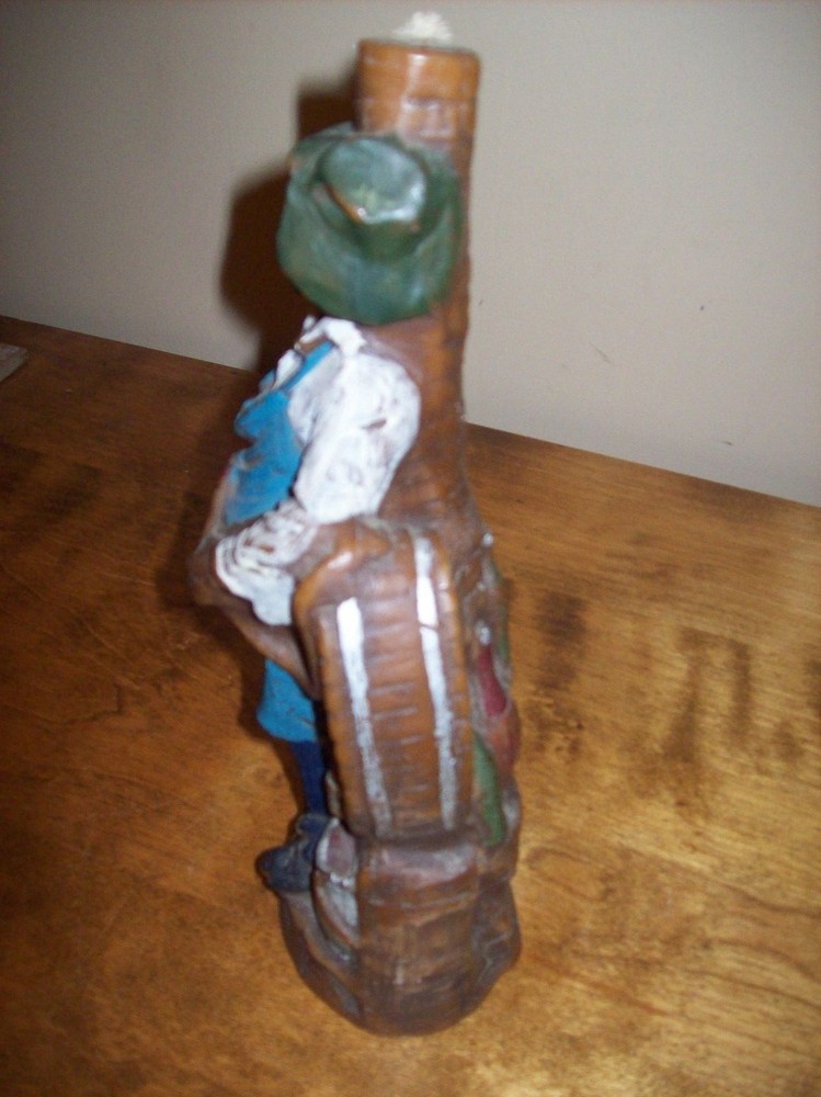 Vintage Bartender Keg Pourer Bar SOLID CARVED Candle