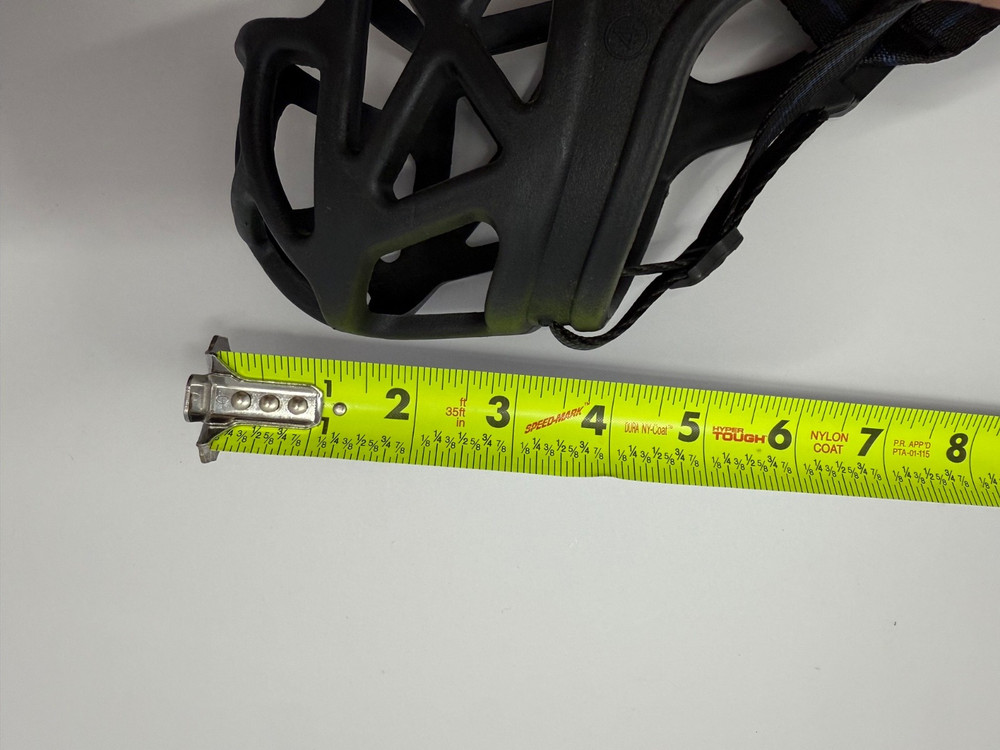 Large Breed Dog Muzzle - Rubber Basket Style - Black, Adjustable Straps NEW