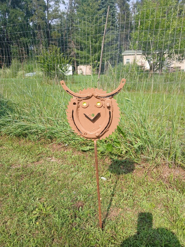 Horseshoe  Sawblade Handmade  Owl