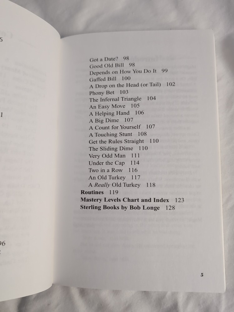 Money Magic Tricks Book Bob Longe
